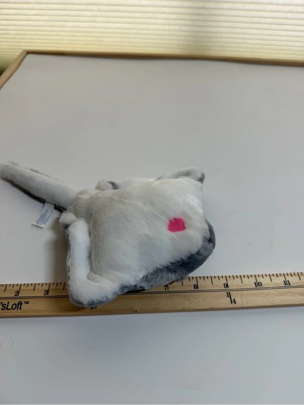 SeaWorld Plush Orca - Black & White and grey plush stingray